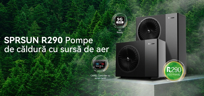 Pompă de căldură aer-apă SPRSUN R290