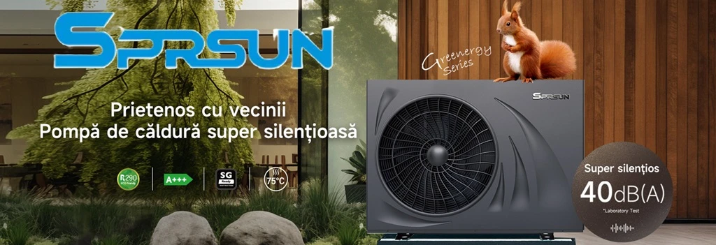 Pompă de căldură aer-apă SPRSUN R290